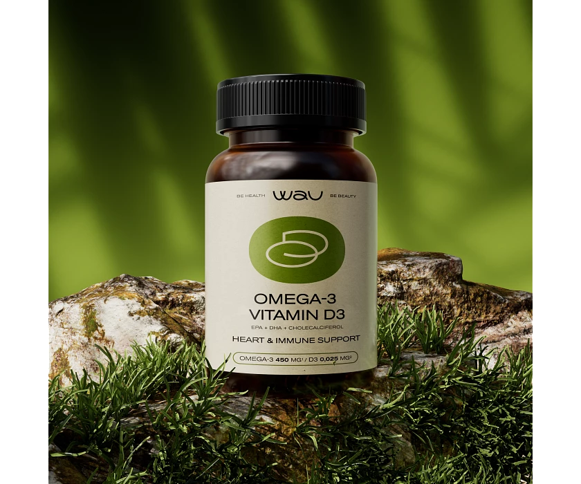OMEGA-3 + VITAMIN D3 — Поддержка иммунитета и сердечно-сосудистой системы