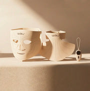LED SET - phototherapy masks for face and décolleté with a beauty device, ideal for skin care.