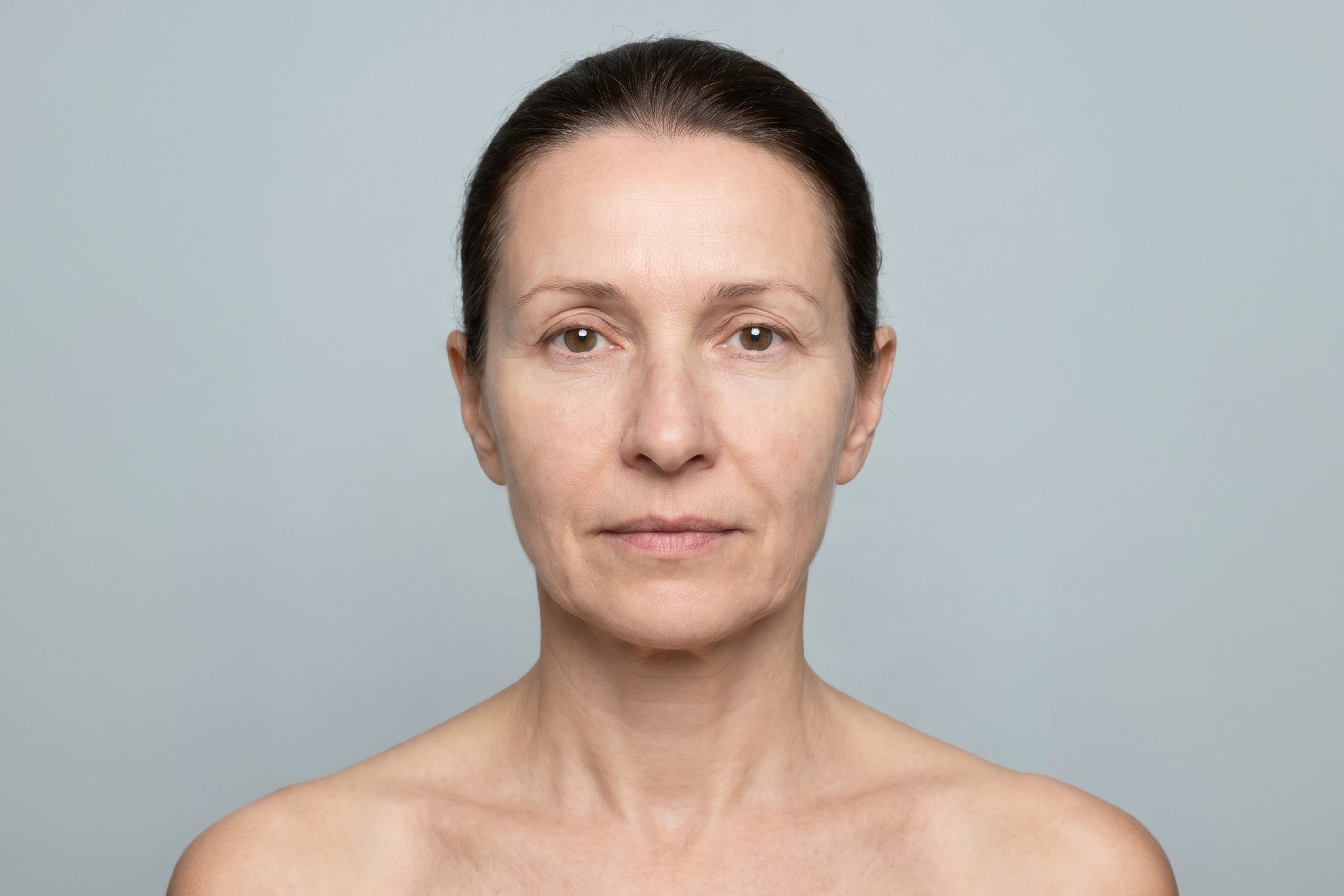 Face and décolleté after using WAU LED SET