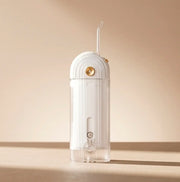 Miga PRO device showcasing a sleek, modern design with a transparent body and a curved straw.